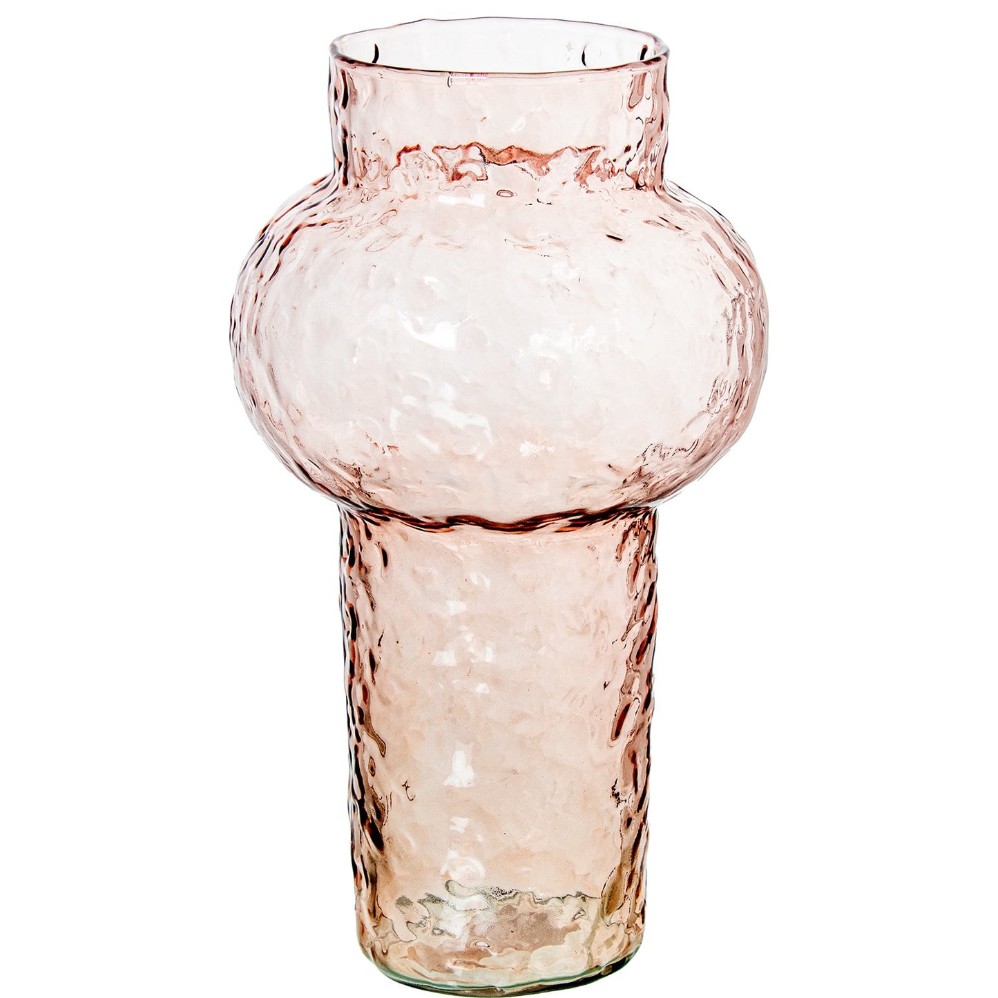 Jarrón cristal rosa
