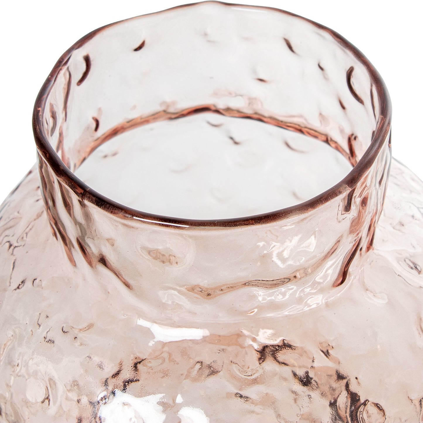 Jarrón cristal rosa