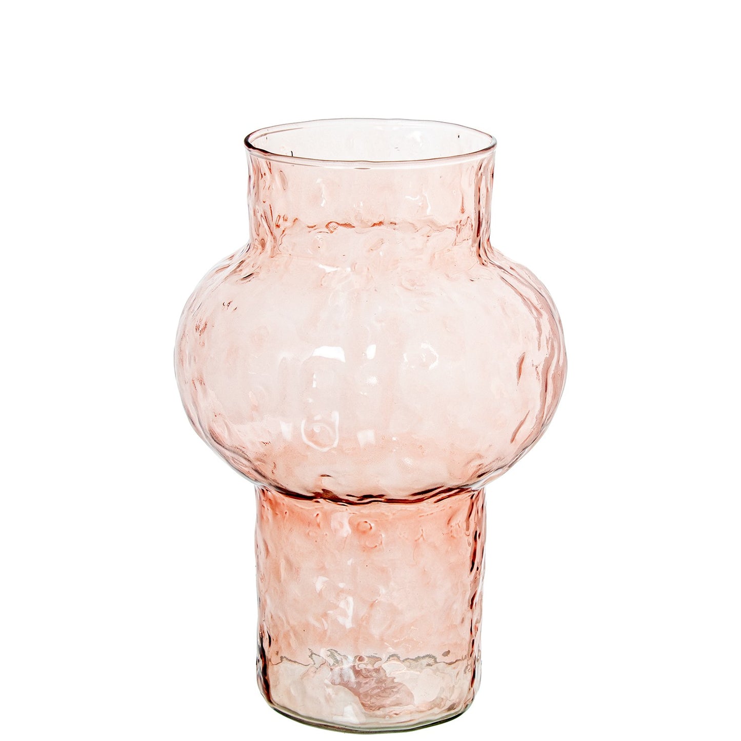 Jarrón cristal rosa