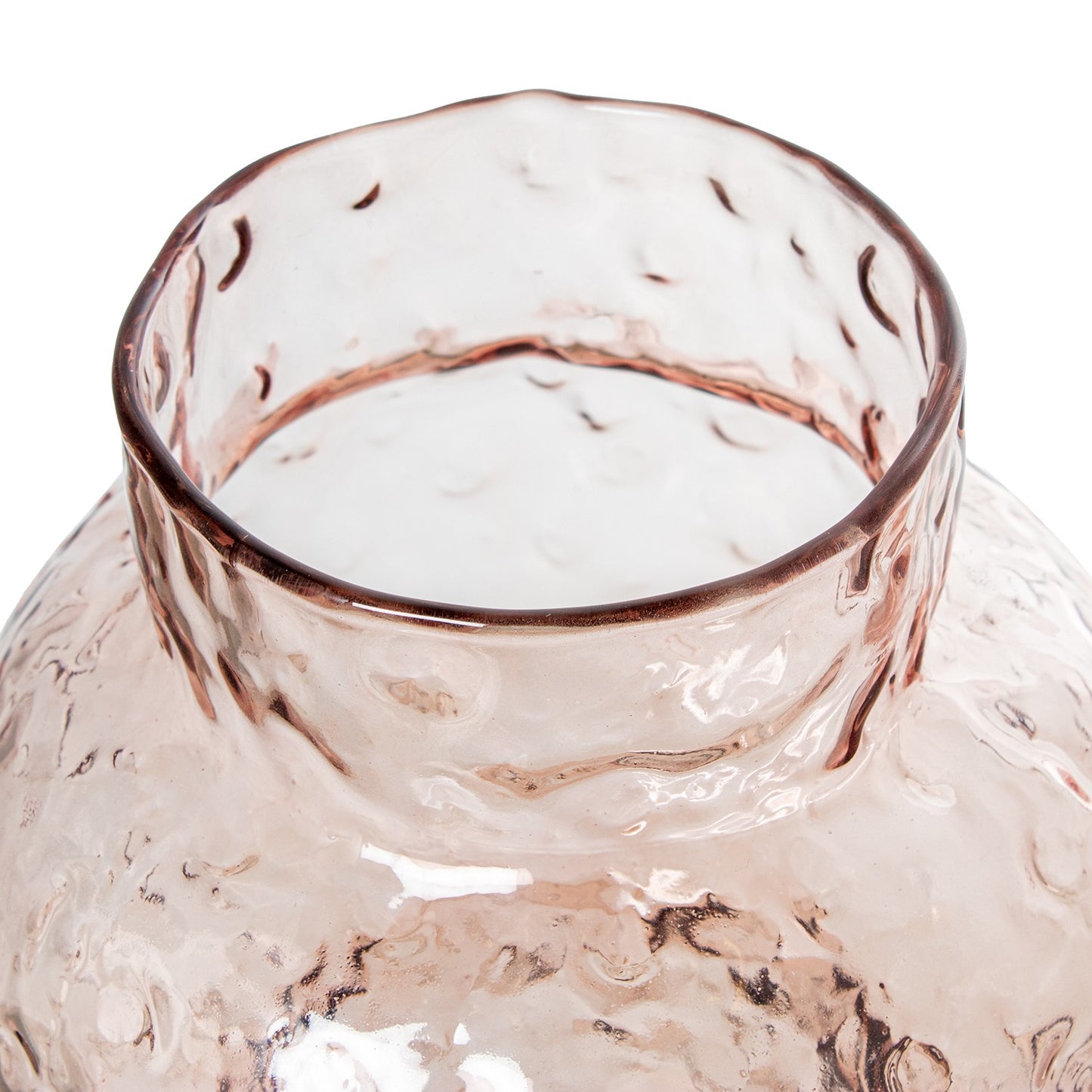 Jarrón cristal rosa