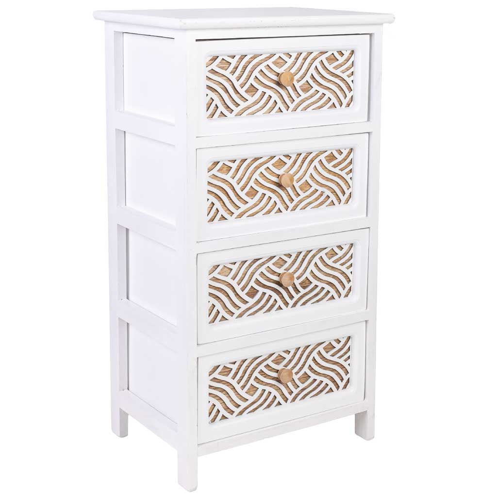 Cajonera de madera blanca