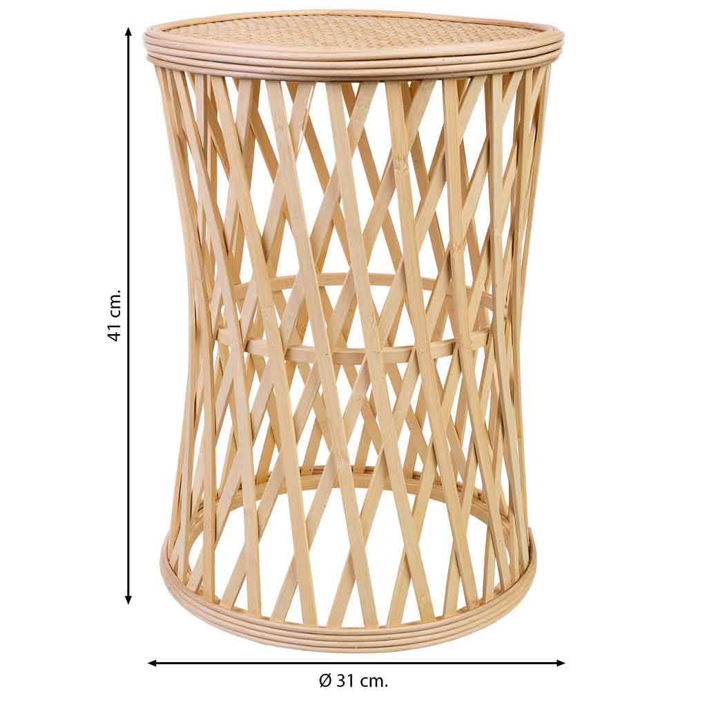 Taburete de bambú