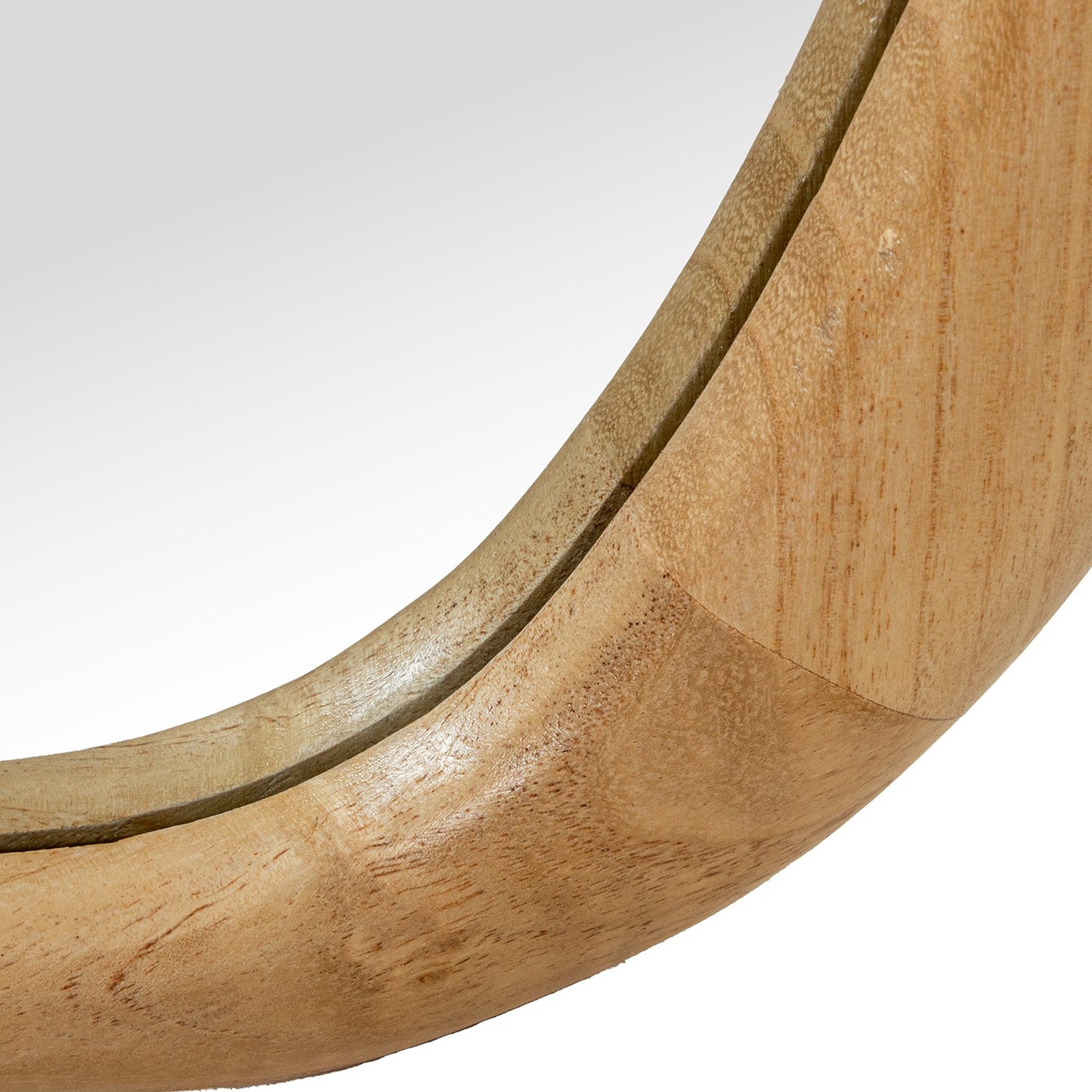 Espejo de pie de madera natural ELENA