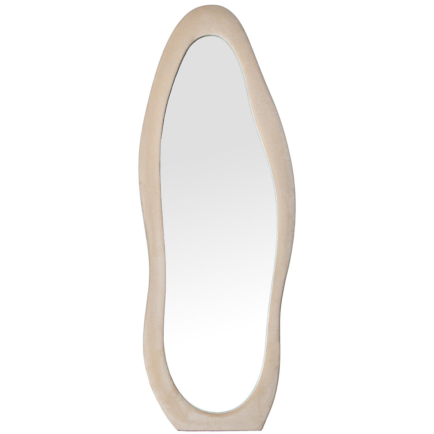 Espejo terciopelo beige TILDA
