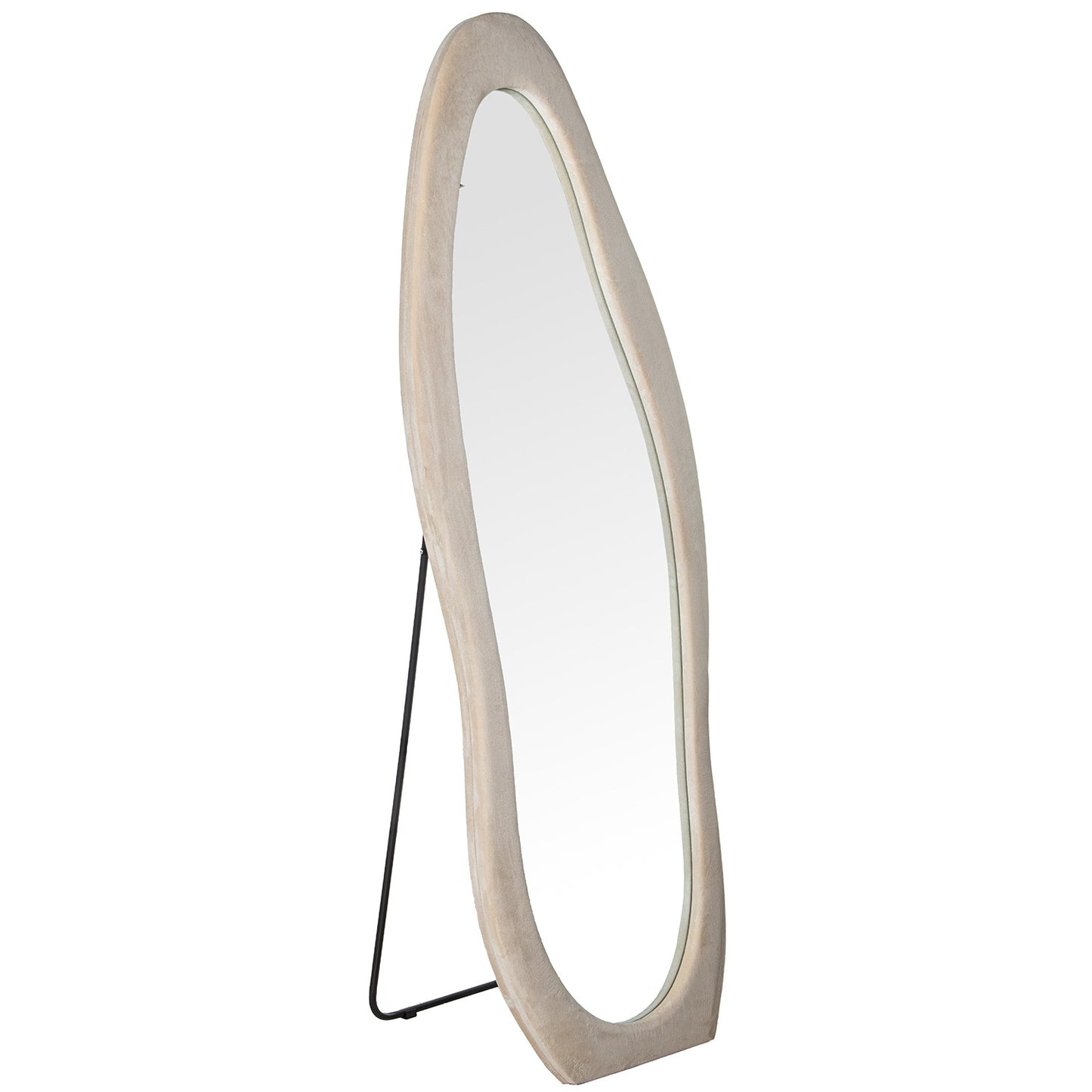Espejo terciopelo beige TILDA