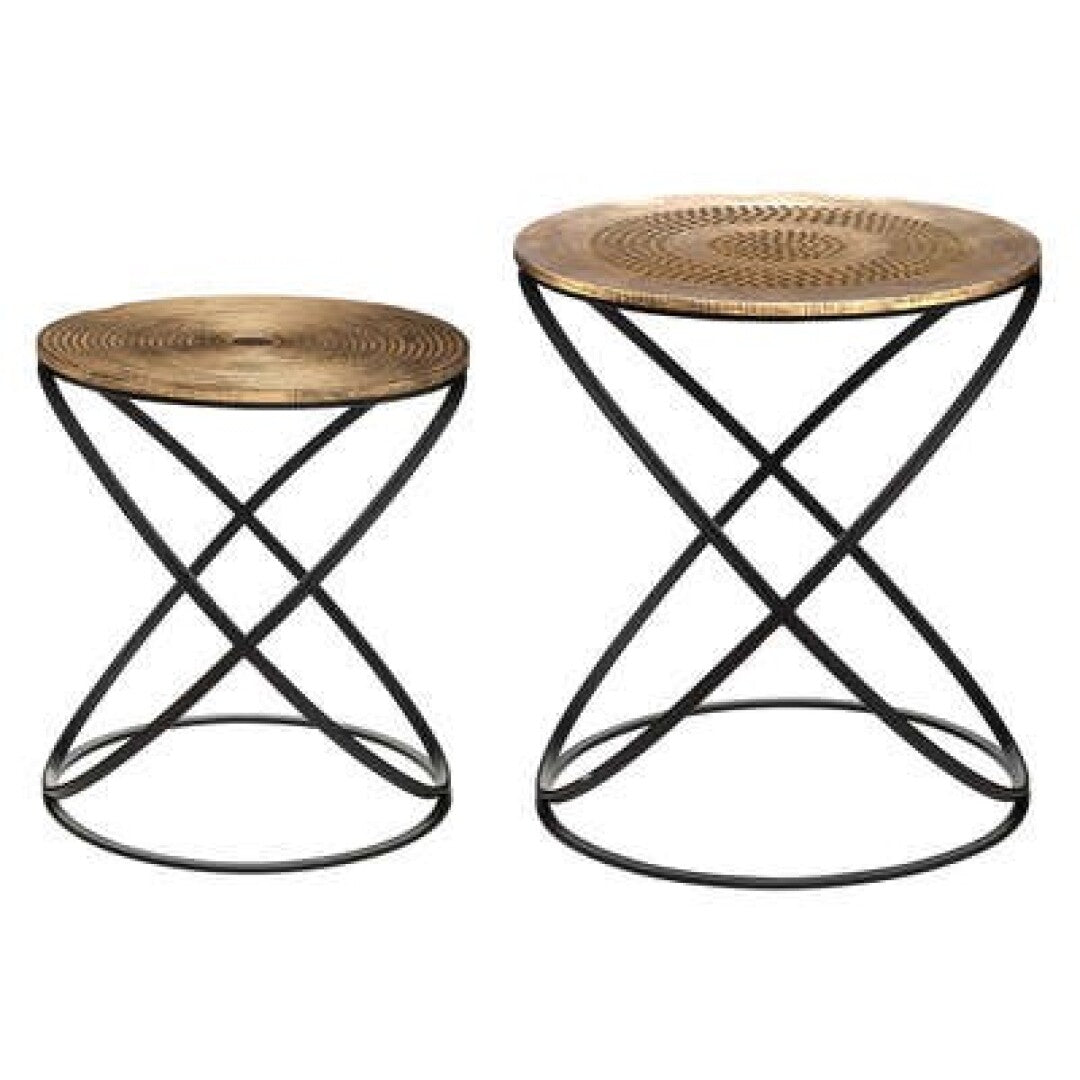 Mesa auxiliar de metal - grande