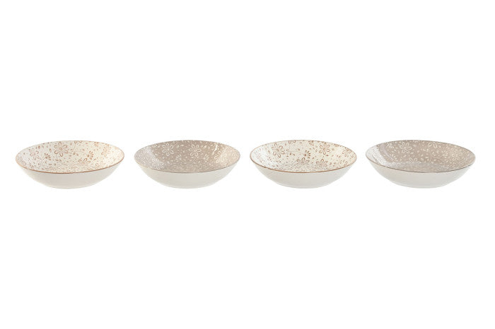 Vajilla Dorea - set de 4 platos hondos
