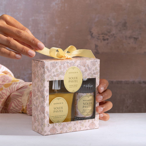 Set de aceite seco perfumado y bruma para el cuerpo y el cabello - Soleil Pastel