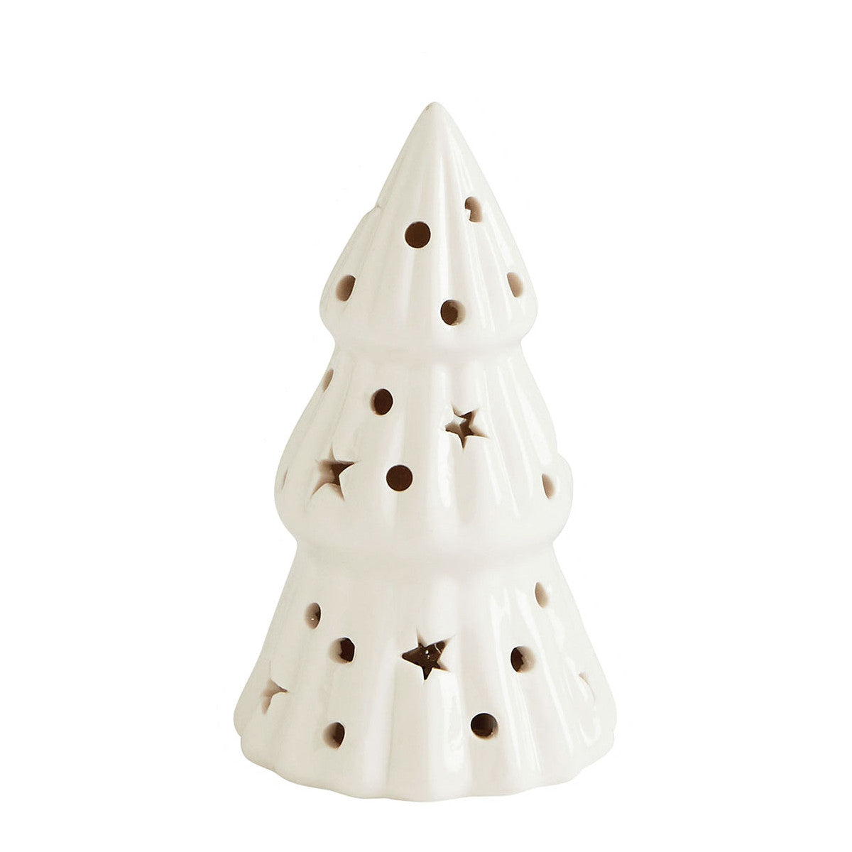 Árbol de Navidad decorativo de cerámica con LED - Modelo pequeño