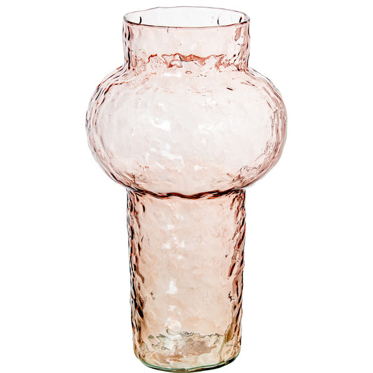 Jarrón cristal rosa