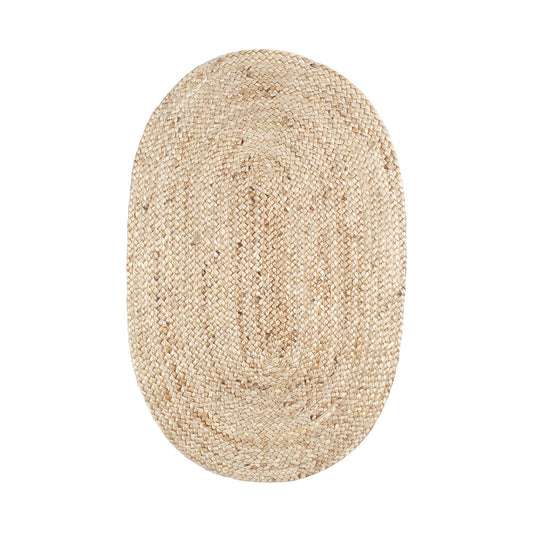 Alfombra oval yute 85x55cm