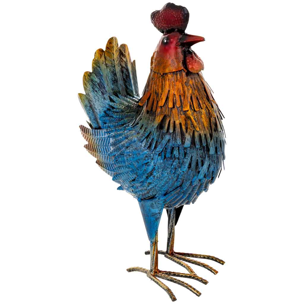Figura gallo de metal