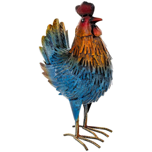 Figura gallo de metal