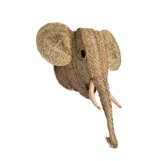 Cabeza de elefante de esparto