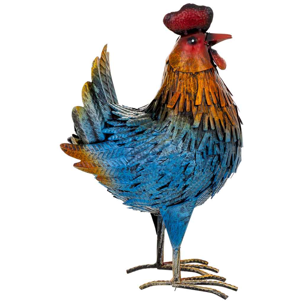 Figura gallo de metal