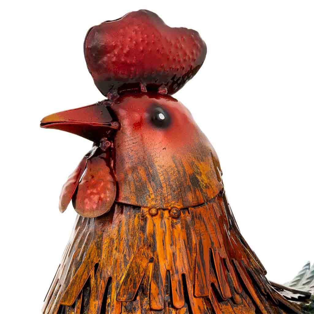 Figura gallo de metal
