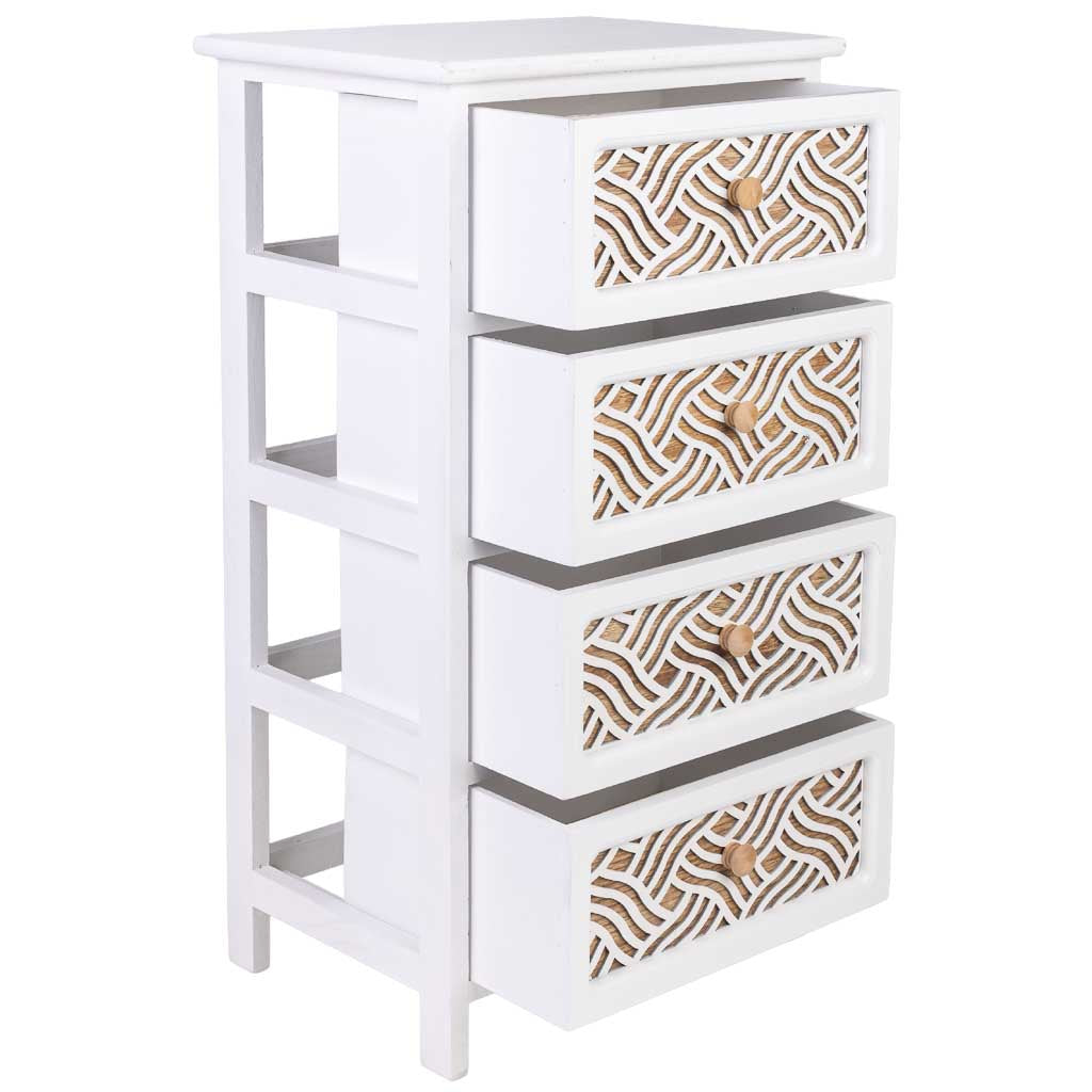 Cajonera de madera blanca