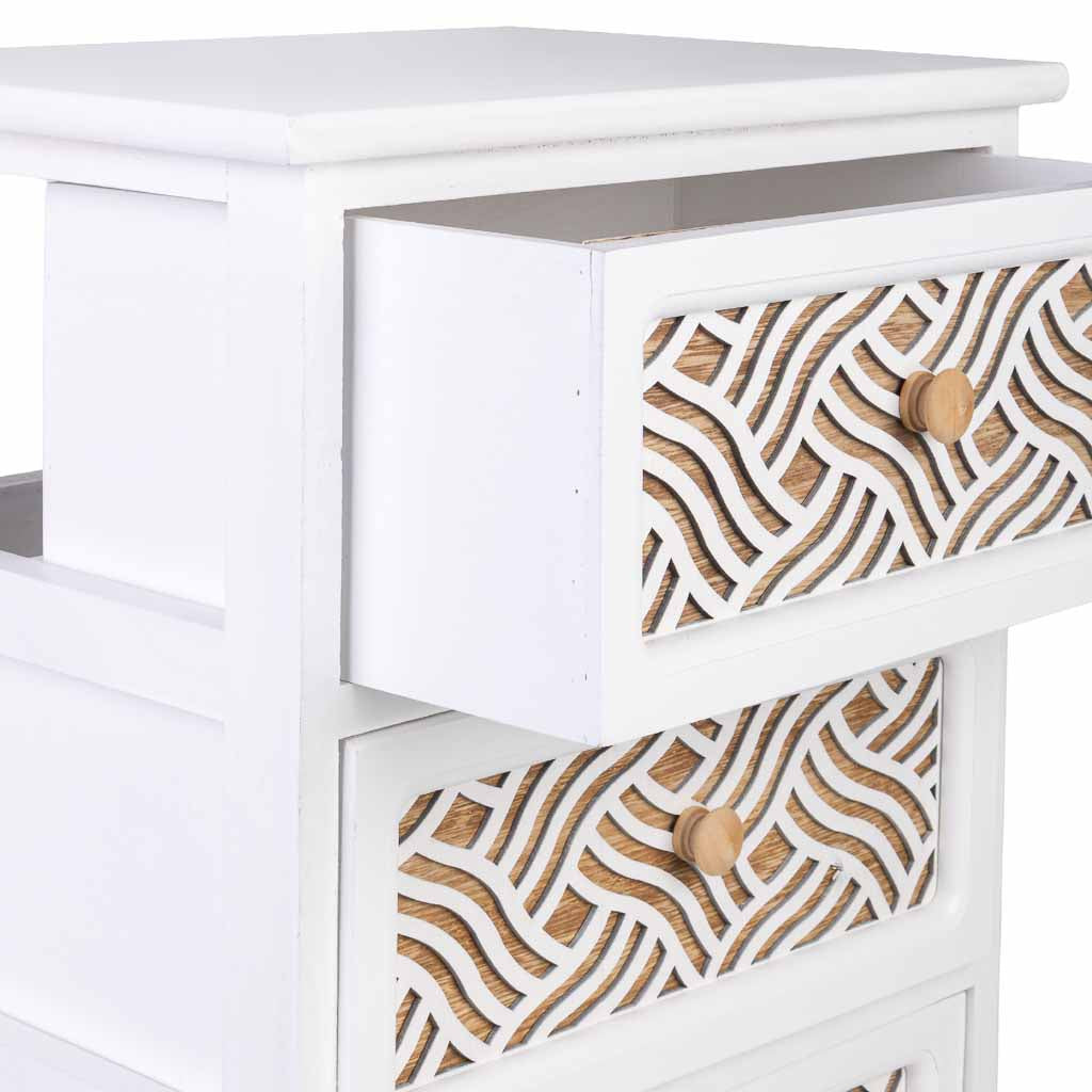 Cajonera de madera blanca