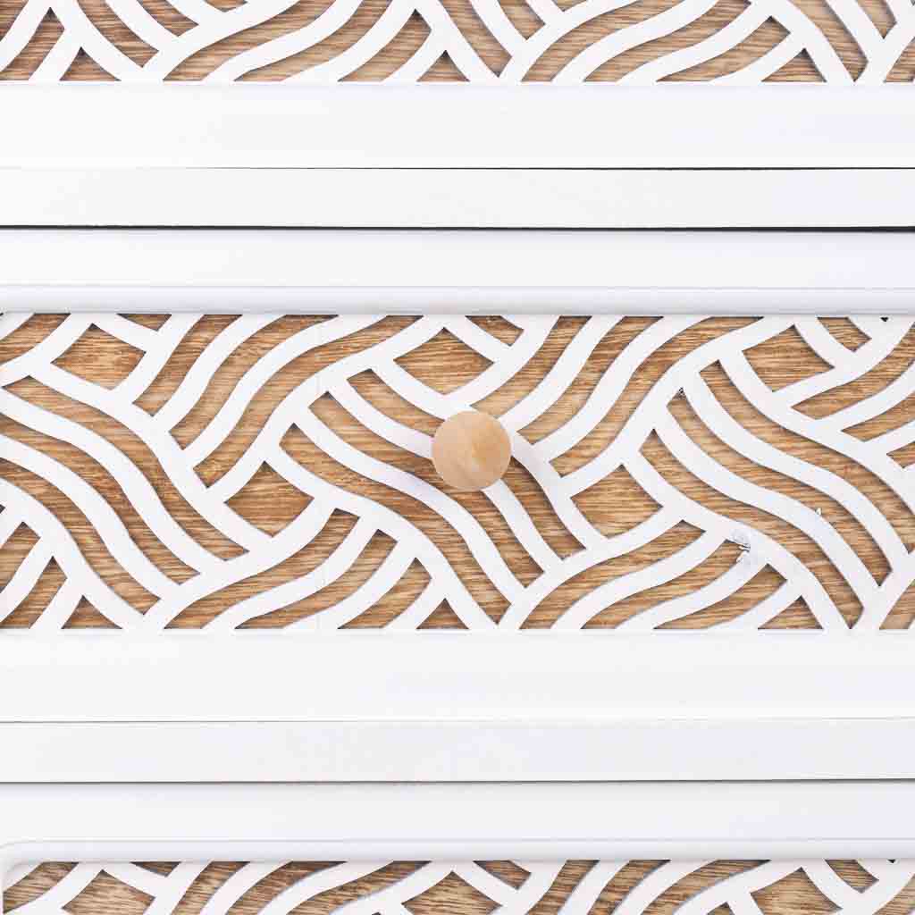 Cajonera de madera blanca