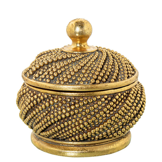 Joyero resina dorado