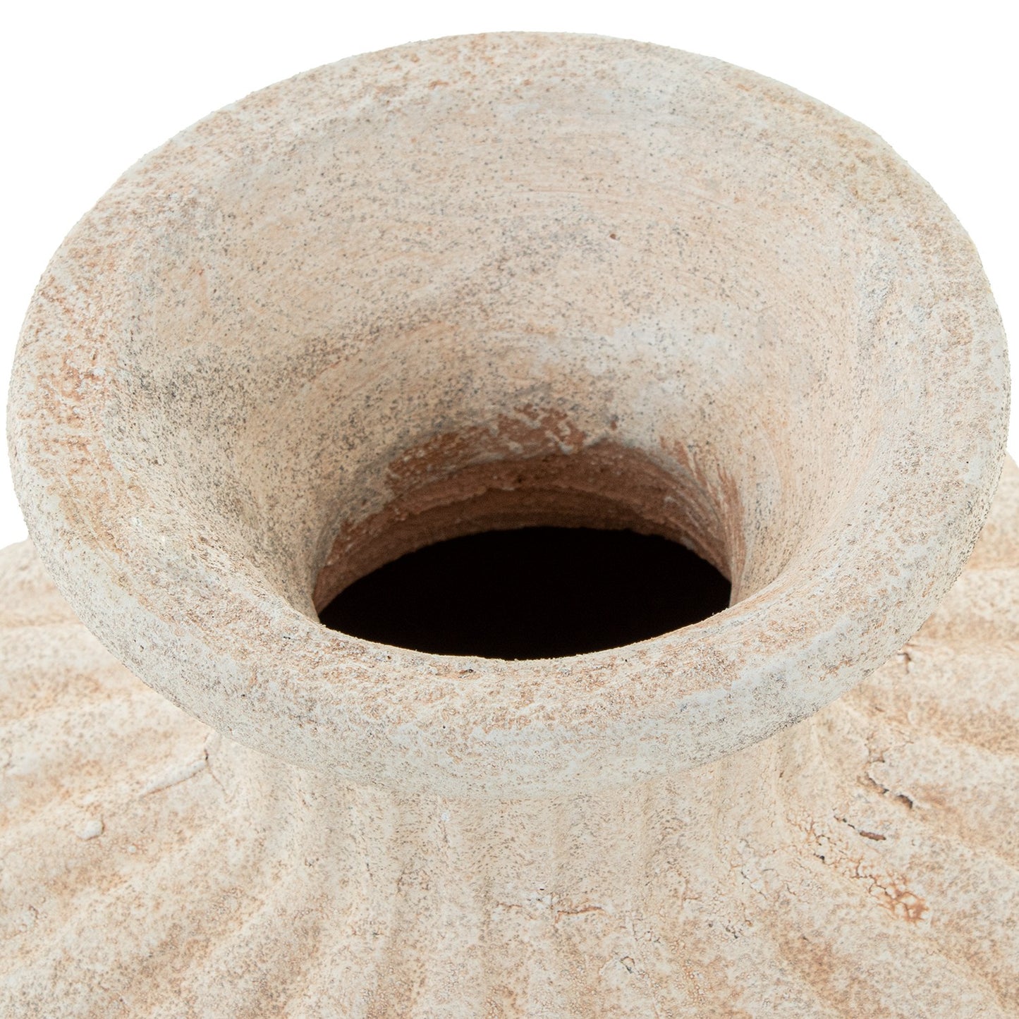 Jarrón cerámica beige