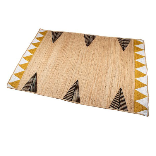Alfombra yute triángulos