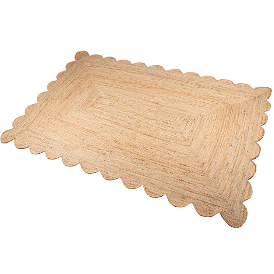 Alfombra yute ondas