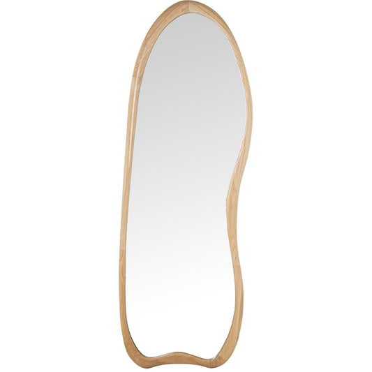 Espejo de pie de madera natural ELENA