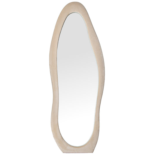 Espejo terciopelo beige TILDA