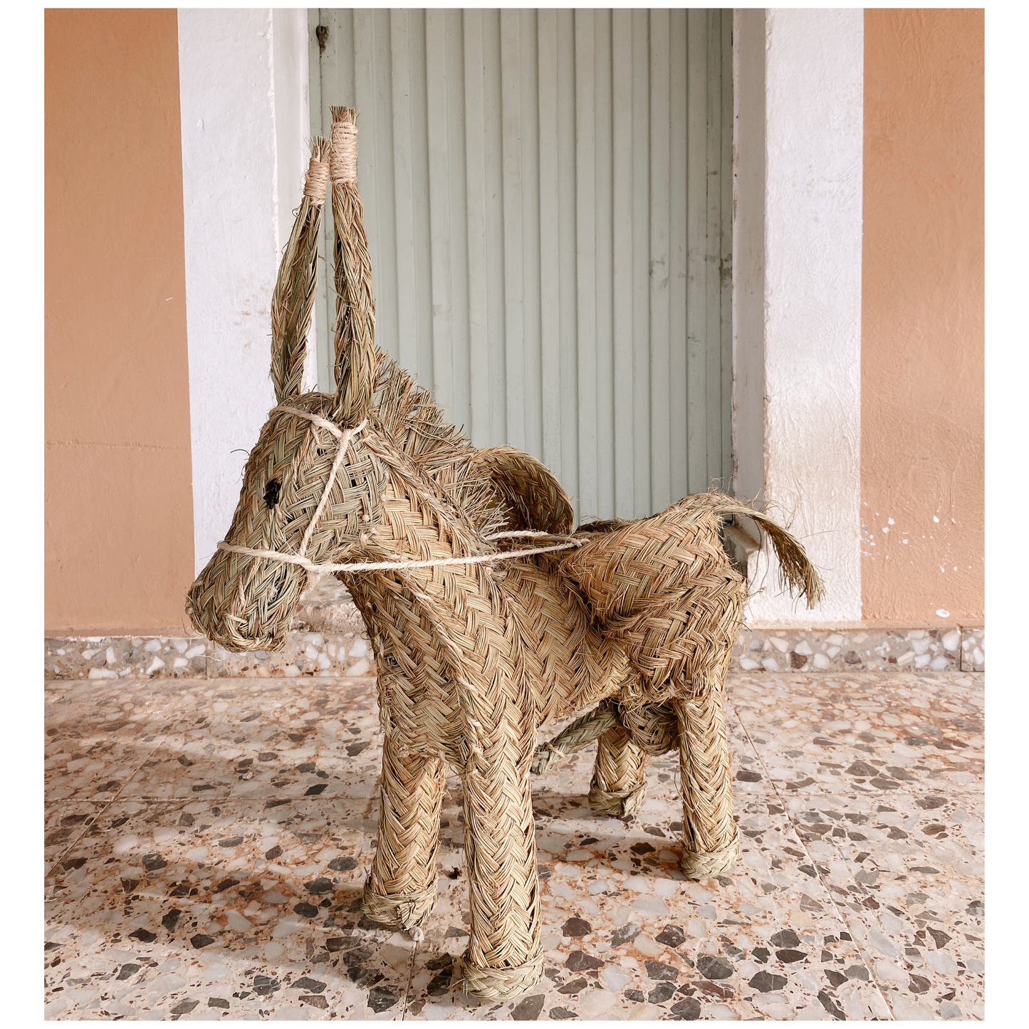 Burro de esparto artesanal