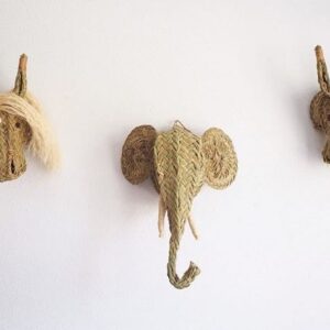 Cabeza de elefante de esparto