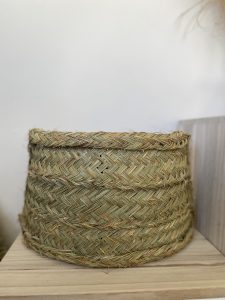 Aplique de pared de esparto