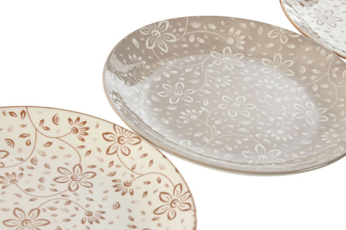 Vajilla Dorea - set de 4 platos llanos