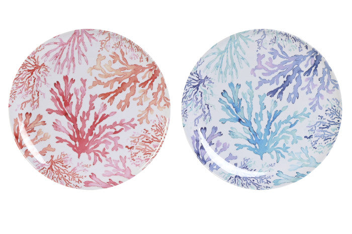 Vajilla de melamina 18p Coral Blue