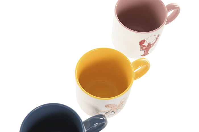 Set Mares - 4 mugs de porcelana