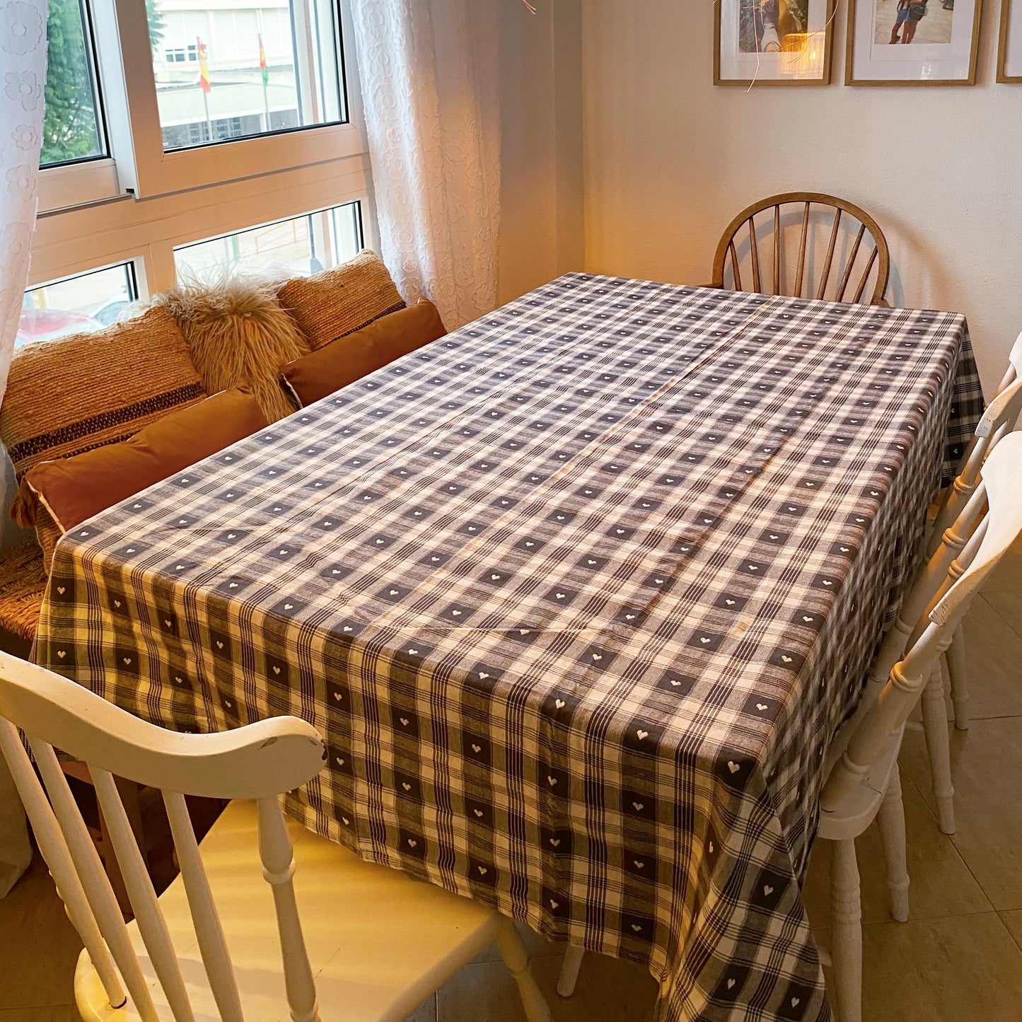Mantel cuadros - Blanc Mariclo´