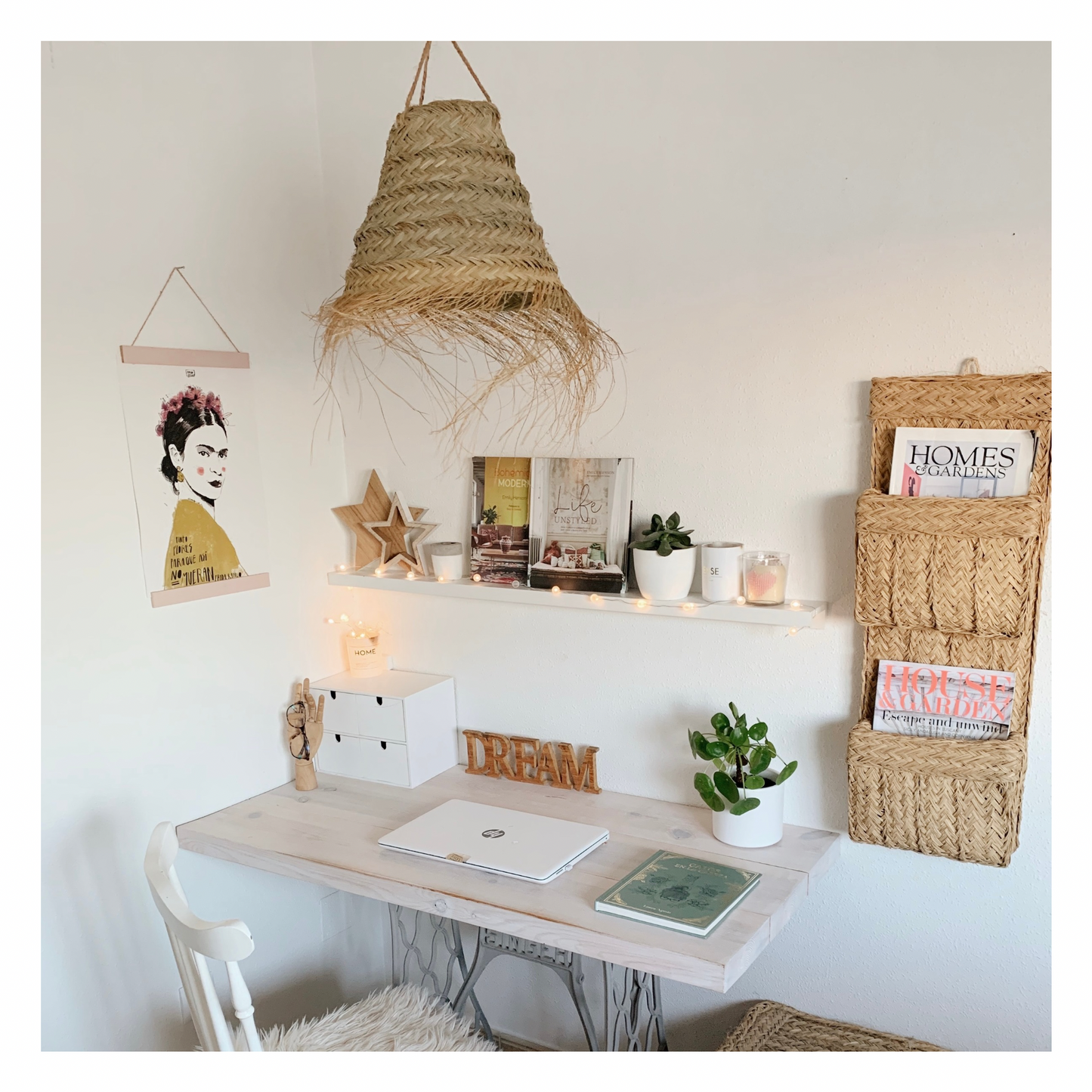 Revistero pared dos bolsillos