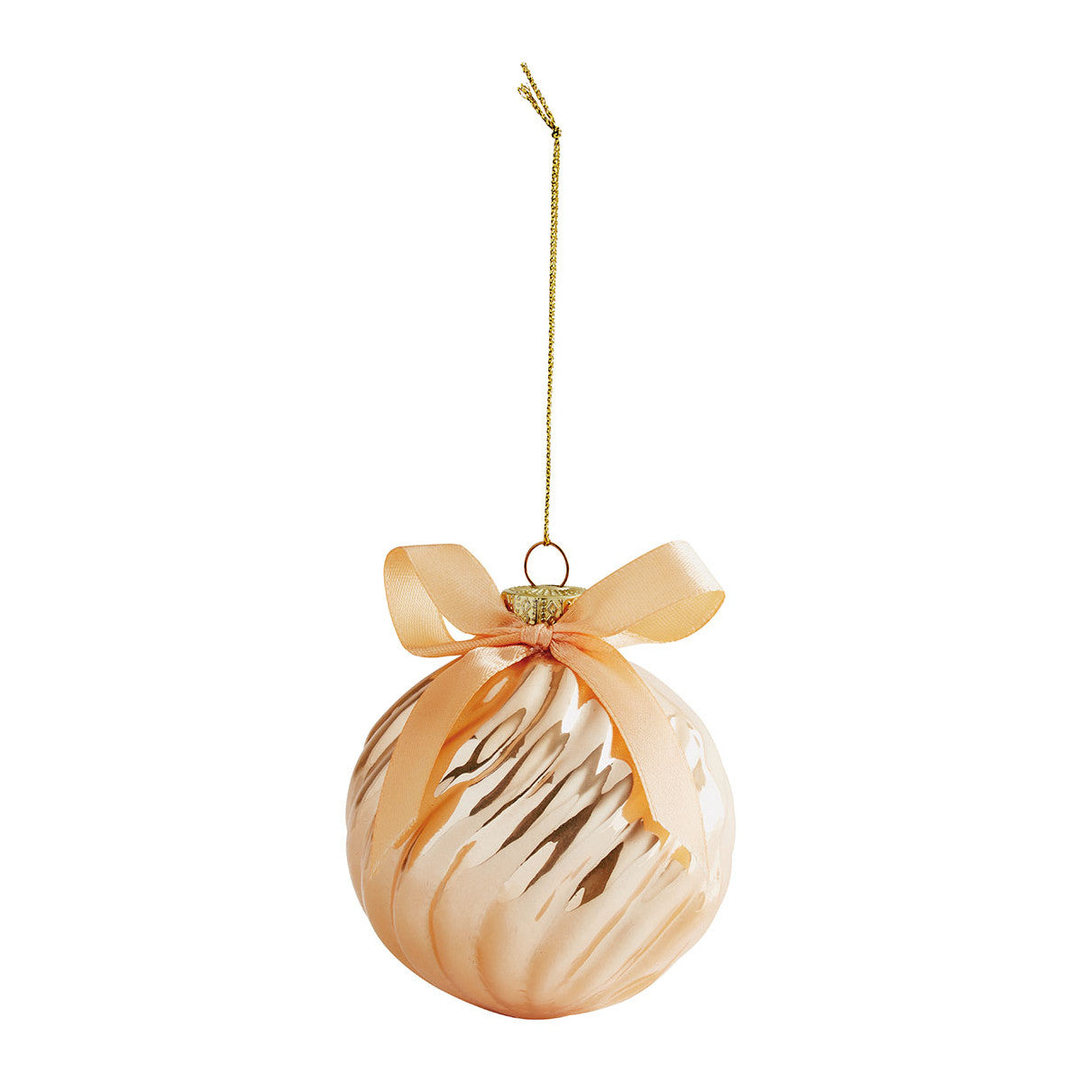 Juego de 3 bolas decorativas de nudos de vidrio acanalados