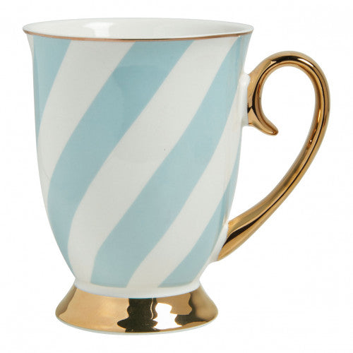 Taza Mug Madame de Récamier con rayas pastel