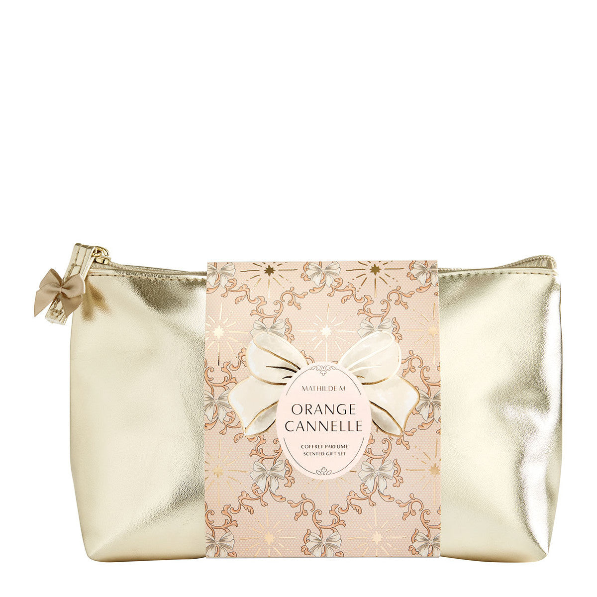 Bolsito con spray de ambiente, pieza de decoración perfumada y pulsera