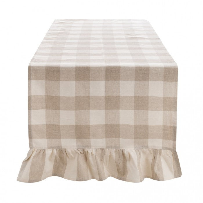 Camino de mesa con volante Lina