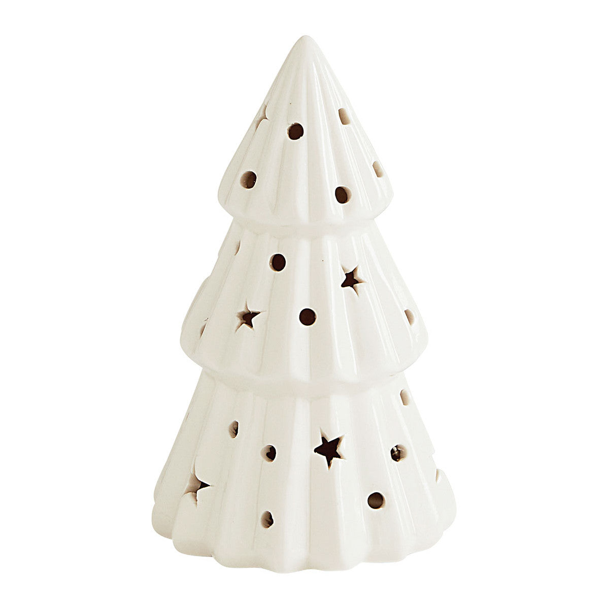 Árbol de Navidad decorativo de cerámica con LED - Modelo grande