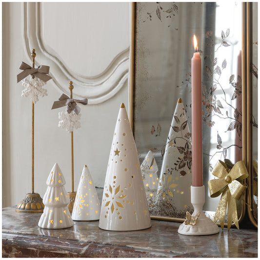 Árbol de Navidad decorativo de cerámica con LED - Modelo grande