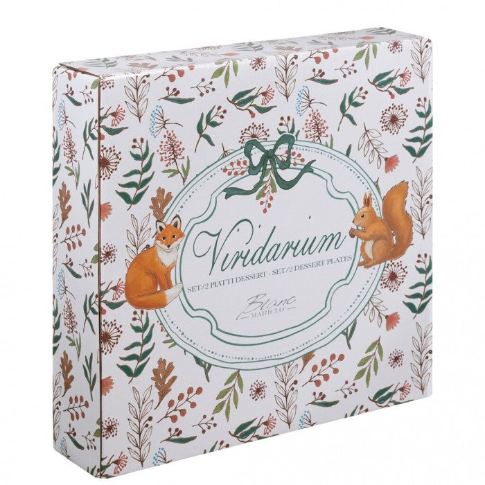 Juego de dos platos de postre