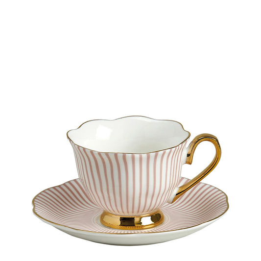 Set de dos tazas de café Madame de Récamier rosa