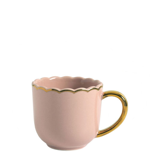 Set de dos tazas de café Margarita - Rosa antiguo