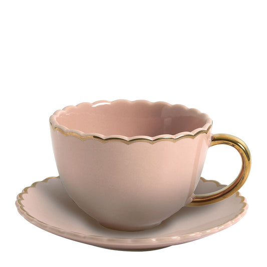 Set de dos tazas de te Margarita - Rosa antiguo